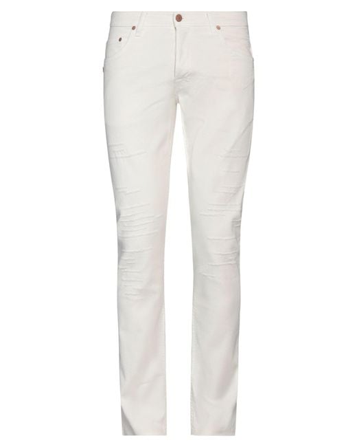 Daniele Alessandrini White Jeans for men