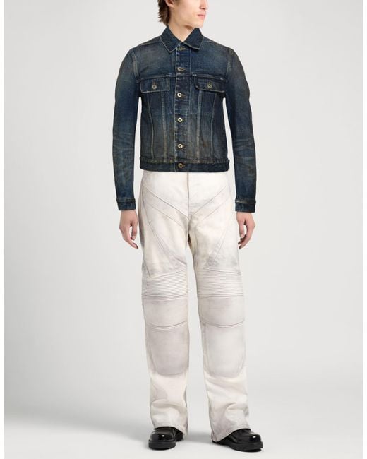 Rick Owens Blue Denim Outerwear Cotton for men