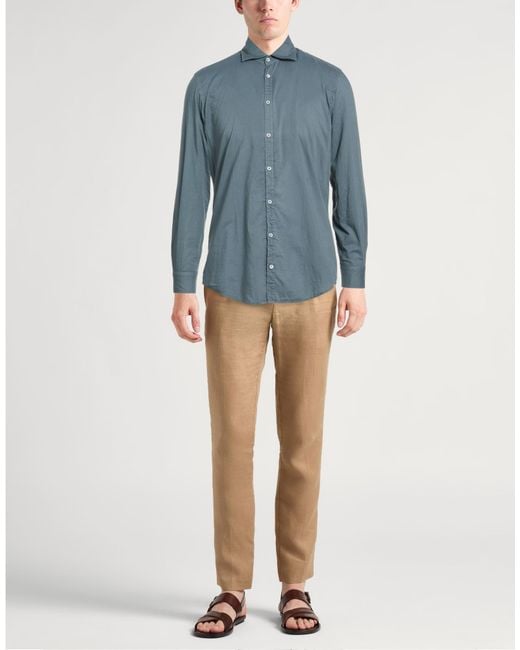 Massimo Alba Blue Shirt for men