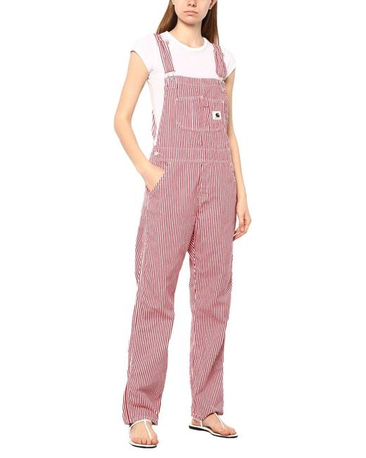 Carhartt Overalls in Red | Lyst