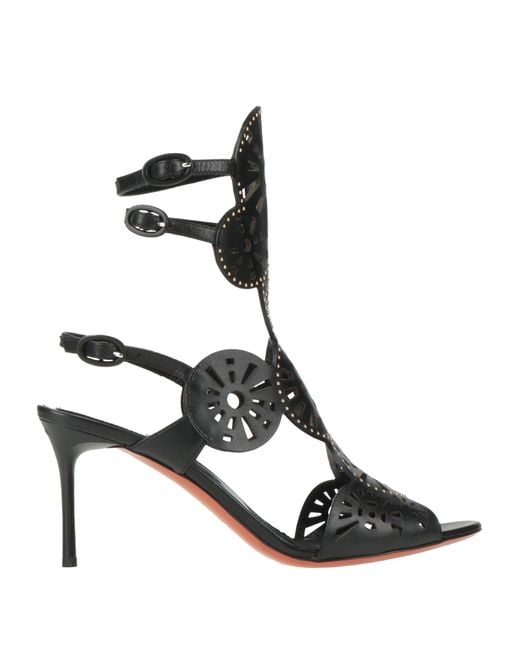 Baldinini Black Sandals Calfskin