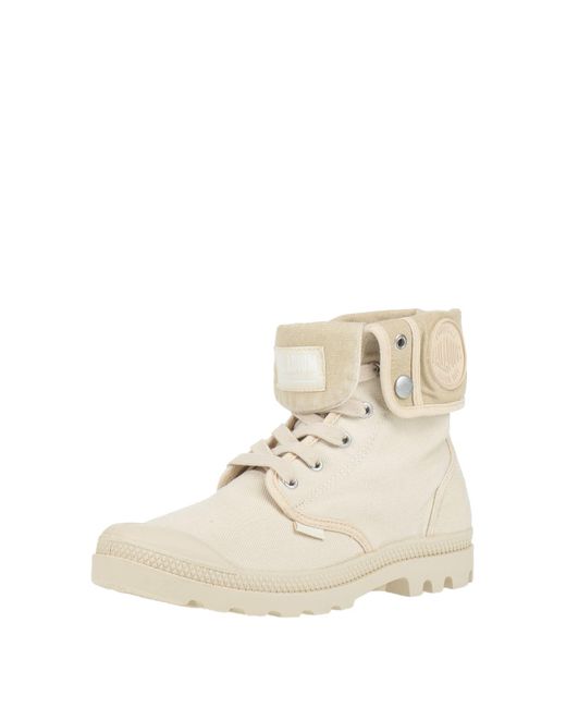 Botines de caña alta Palladium de color Natural