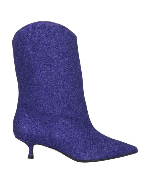 Anna F. Purple Ankle Boots