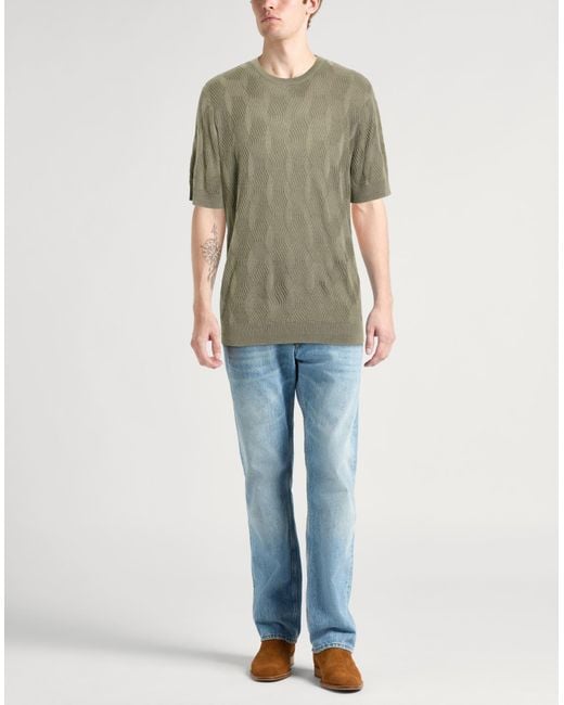 Emporio Armani Green Jumper for men