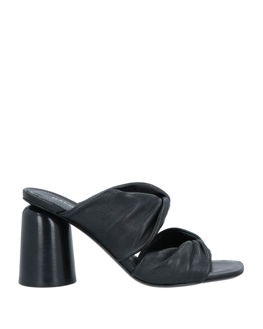 Halmanera Black Sandals