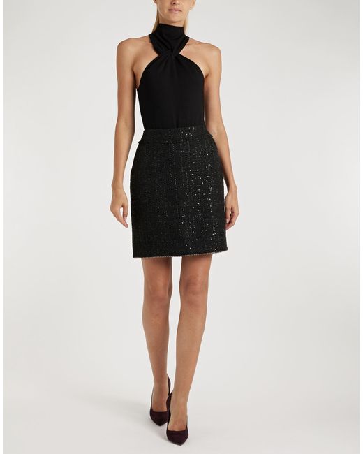 Karl Lagerfeld Black Mini Skirt