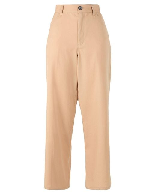 Jil Sander Natural Camel Pants Virgin Wool