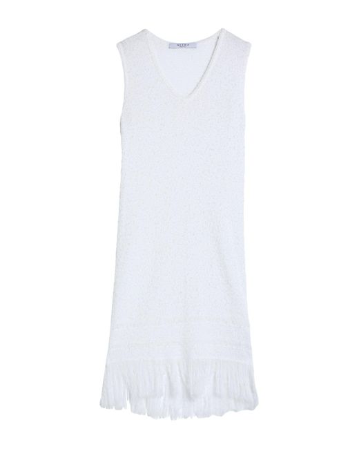 NEERA 20.52 White Midi Dress