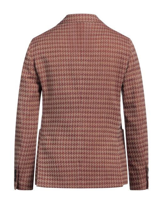 Lardini Brown Camel Blazer Wool, Cotton, Elastane for men