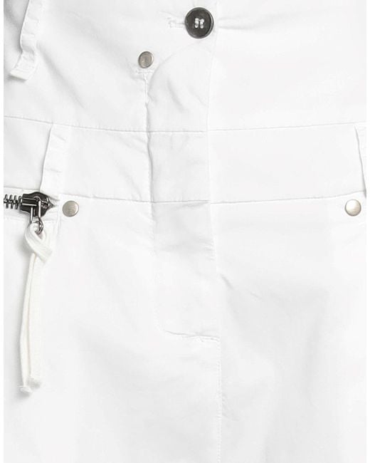 Masnada White Pants Cotton, Elastane