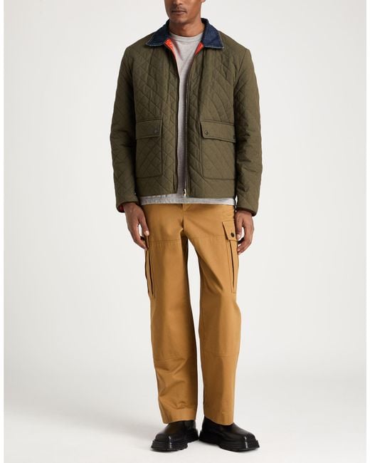 DSquared² Green Military Puffer Cotton for men