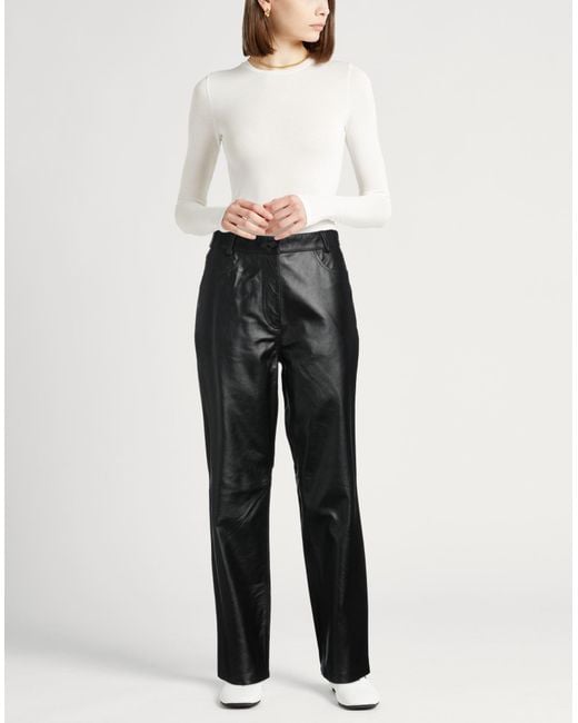 Totême  Black Pants Calfskin