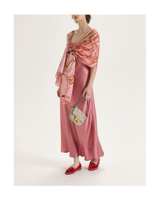 Maliparmi Pink Maxi-Kleid