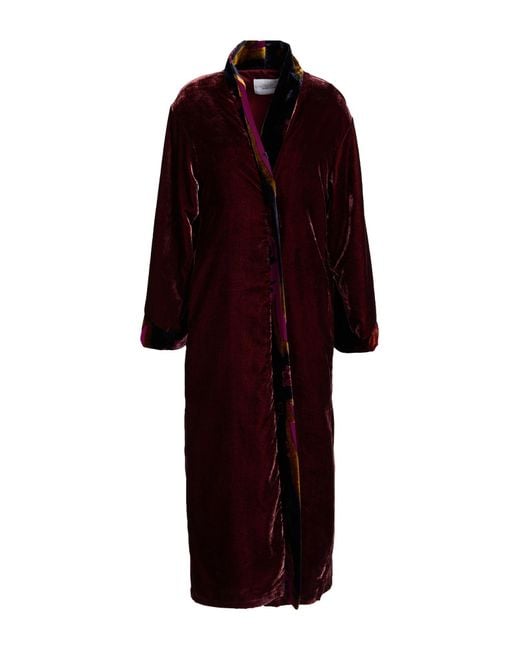 WU'SIDE Red Overcoats & Trench Coats