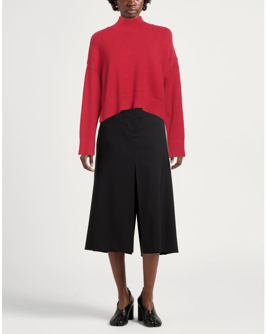 Kaos Red Turtleneck Viscose, Polyester, Polyamide