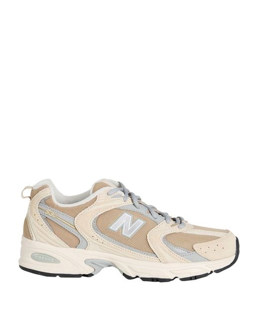 New Balance White 530 Sneakers Leather, Textile Fibers