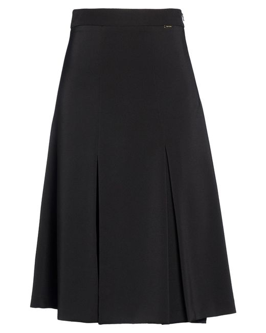 Kocca Black Midi Skirt Polyester, Elastane