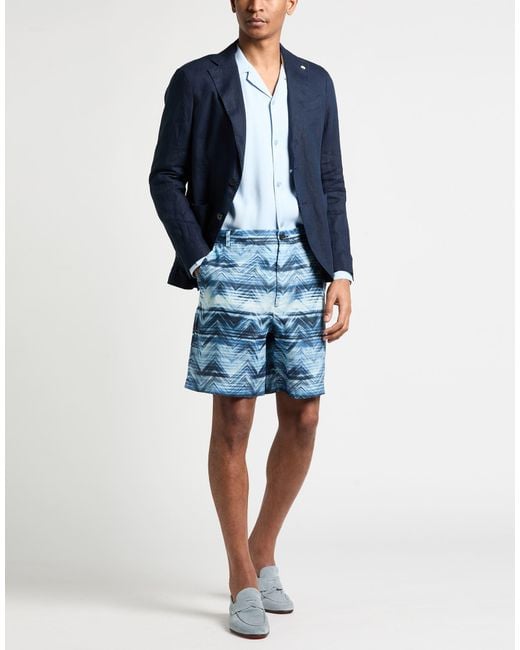 Missoni Blue Shorts & Bermuda Shorts for men