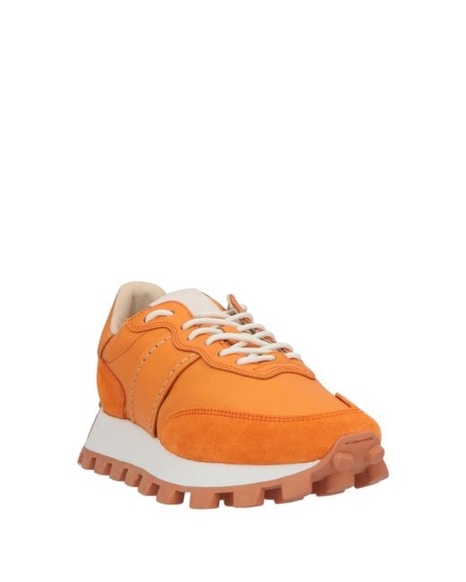 Tod's Orange Sneakers Leather