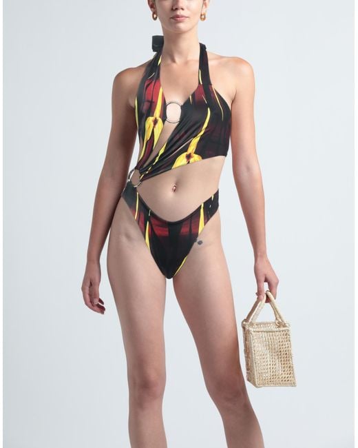 Louisa Ballou Metallic One-piece Swimsuit