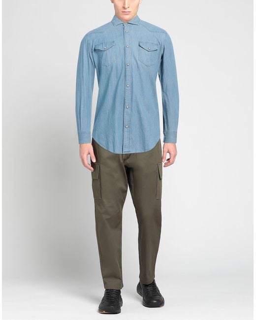 Eleventy Blue Denim Shirt for men