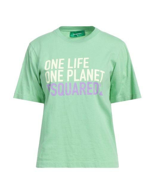 DSquared² Green T-Shirt Cotton