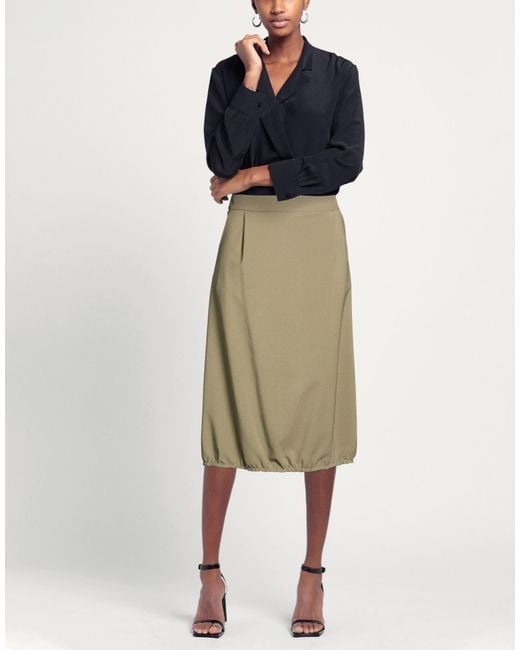 ALESSIA SANTI Green Midi Skirts