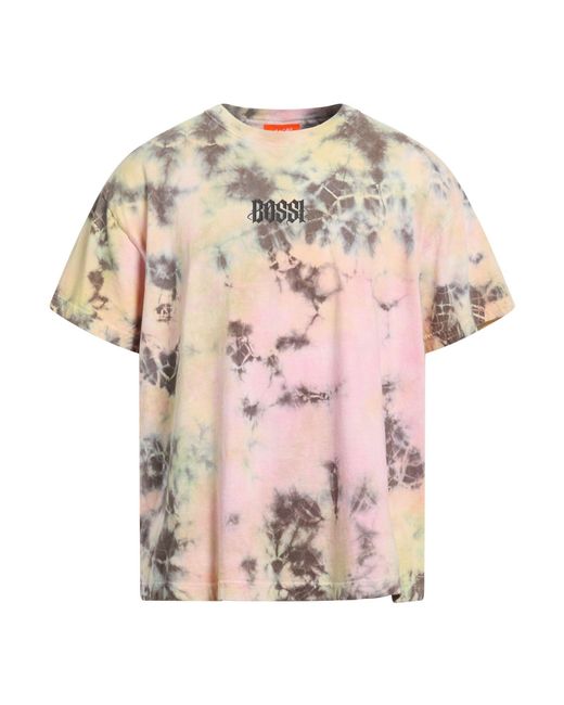 Boss Pink T-Shirt Cotton for men