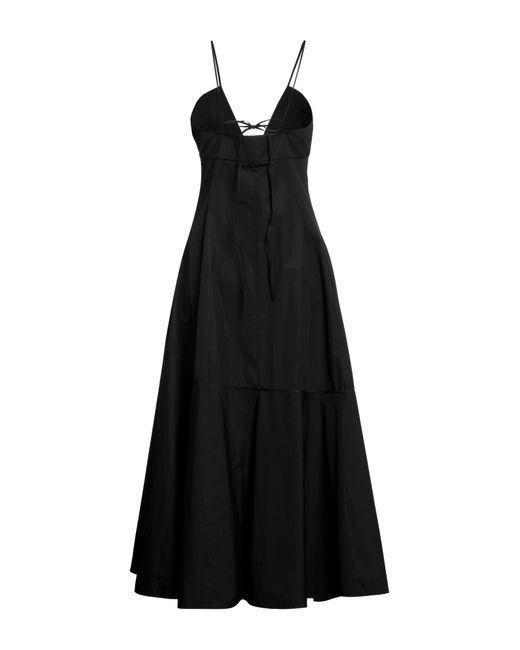 Jil Sander Black Midi Dress