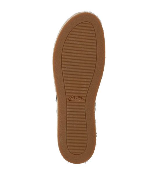 Clarks Black Espadrilles Leather
