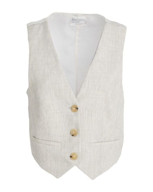 Forte_forte White Waistcoat