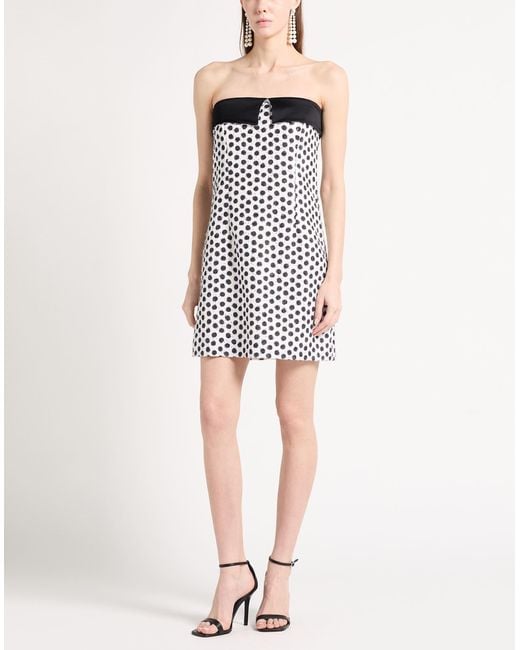 PT Torino White Mini Dress Polyester