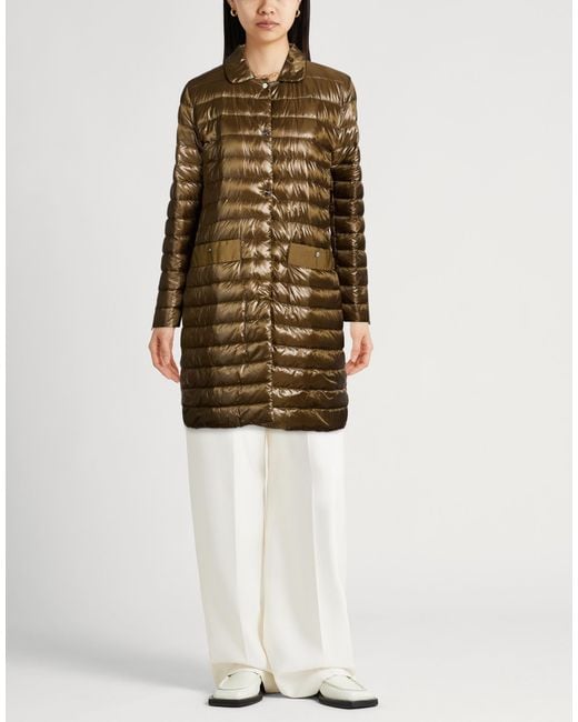 Herno Green Military Puffer Polyamide, Cotton, Polyester