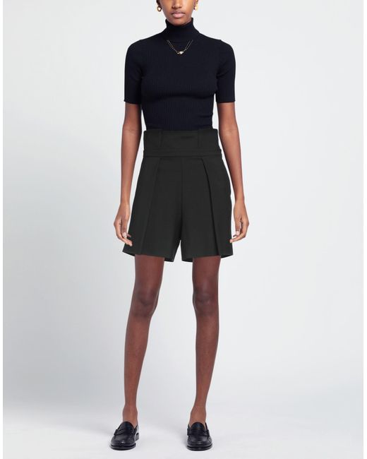 FEDERICA TOSI Black Shorts & Bermudashorts