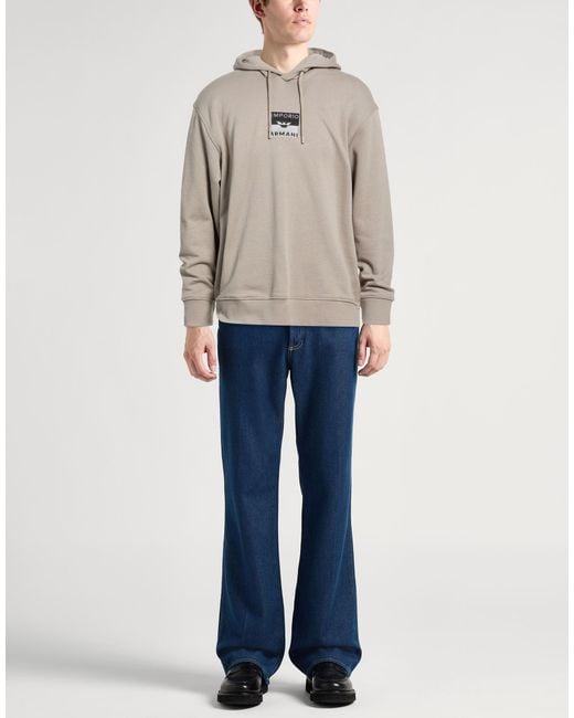 Emporio Armani Gray Sweatshirts for men
