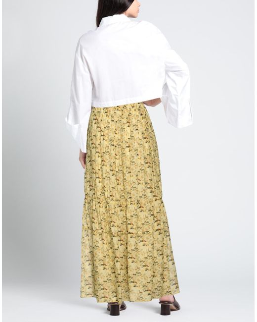 Pomandère Yellow Maxi Skirt