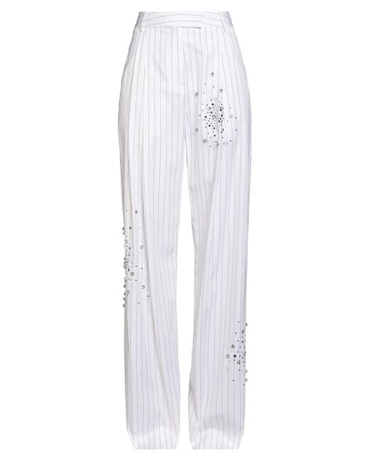 DES_PHEMMES White Pants Cotton
