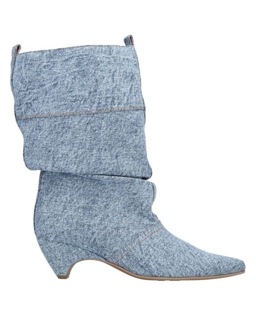 Stella McCartney Blue Slouchy Denim Boots