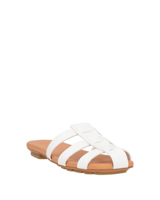 Odissi White Sandals Calfskin