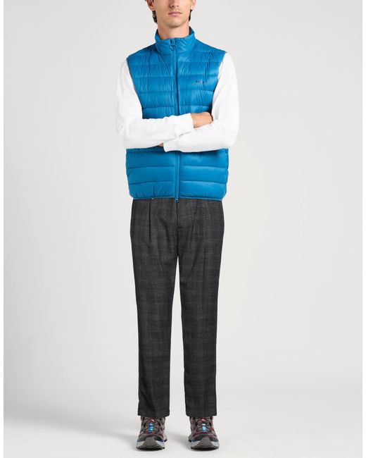 Manuel Ritz Gray Pants Polyester, Viscose, Elastane for men