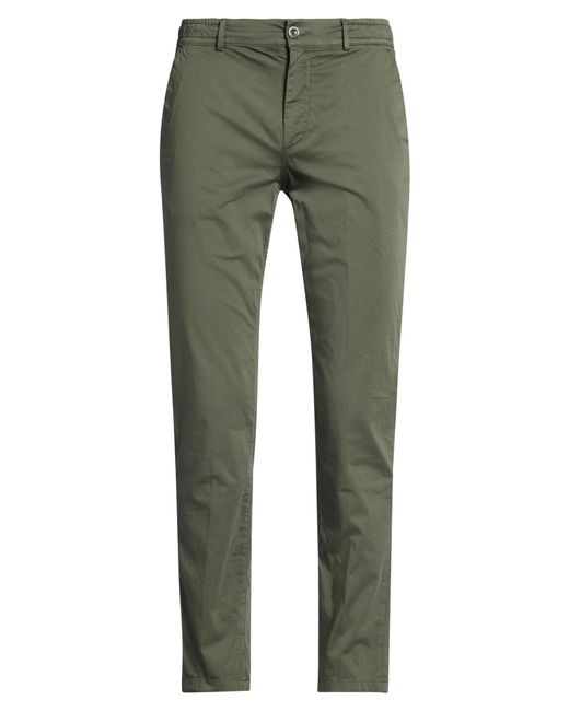 Cruna Green Military Pants Cotton, Elastane for men