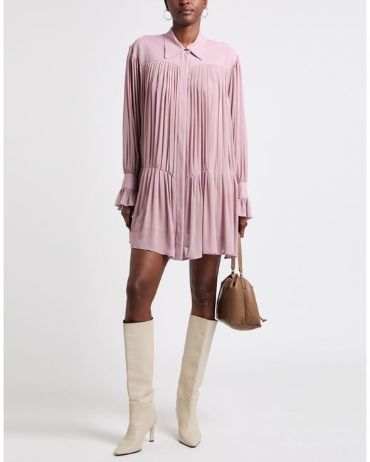 Semicouture Pink Mini Dress