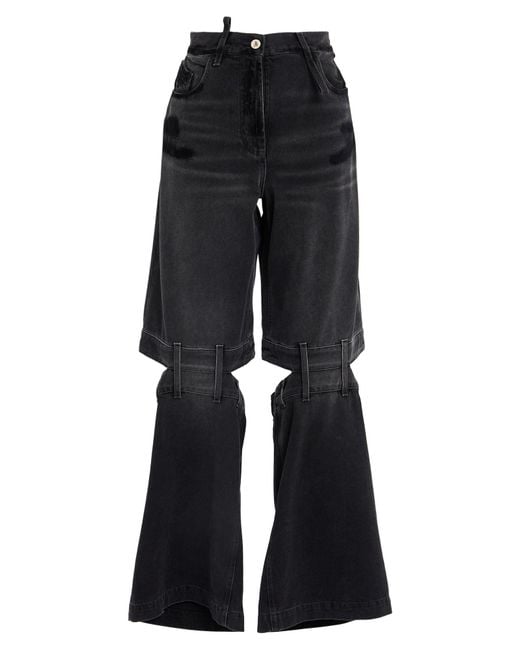 The Attico Black Jeans Cotton