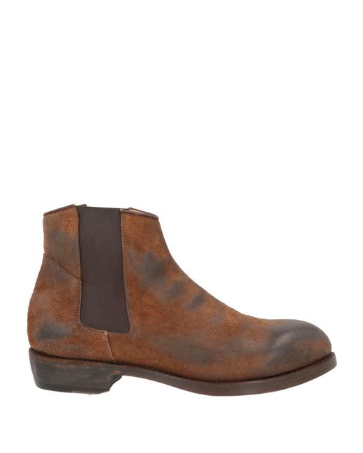 AJMONE Brown Ankle Boots Leather for men