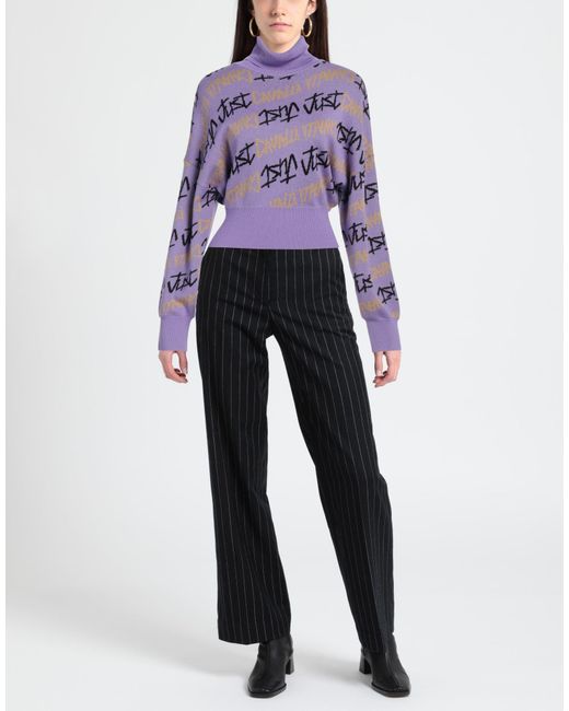 Just Cavalli Blue Turtleneck