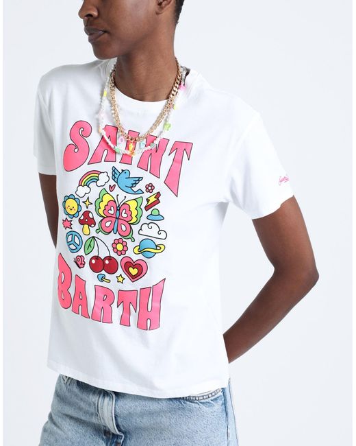 Mc2 Saint Barth White T-shirts