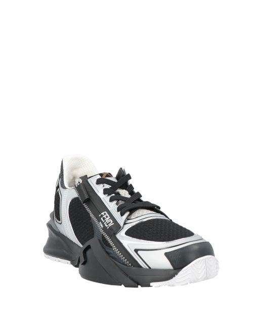 Fendi Black Sneakers Textile Fibers for men