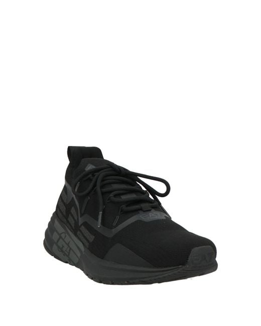 EA7 Black Trainers for men