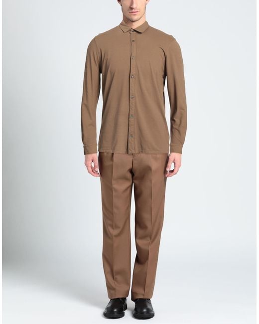 Alpha Studio Brown Shirt for men