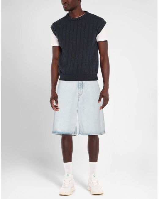 Off-White c/o Virgil Abloh Blue Denim Shorts for men
